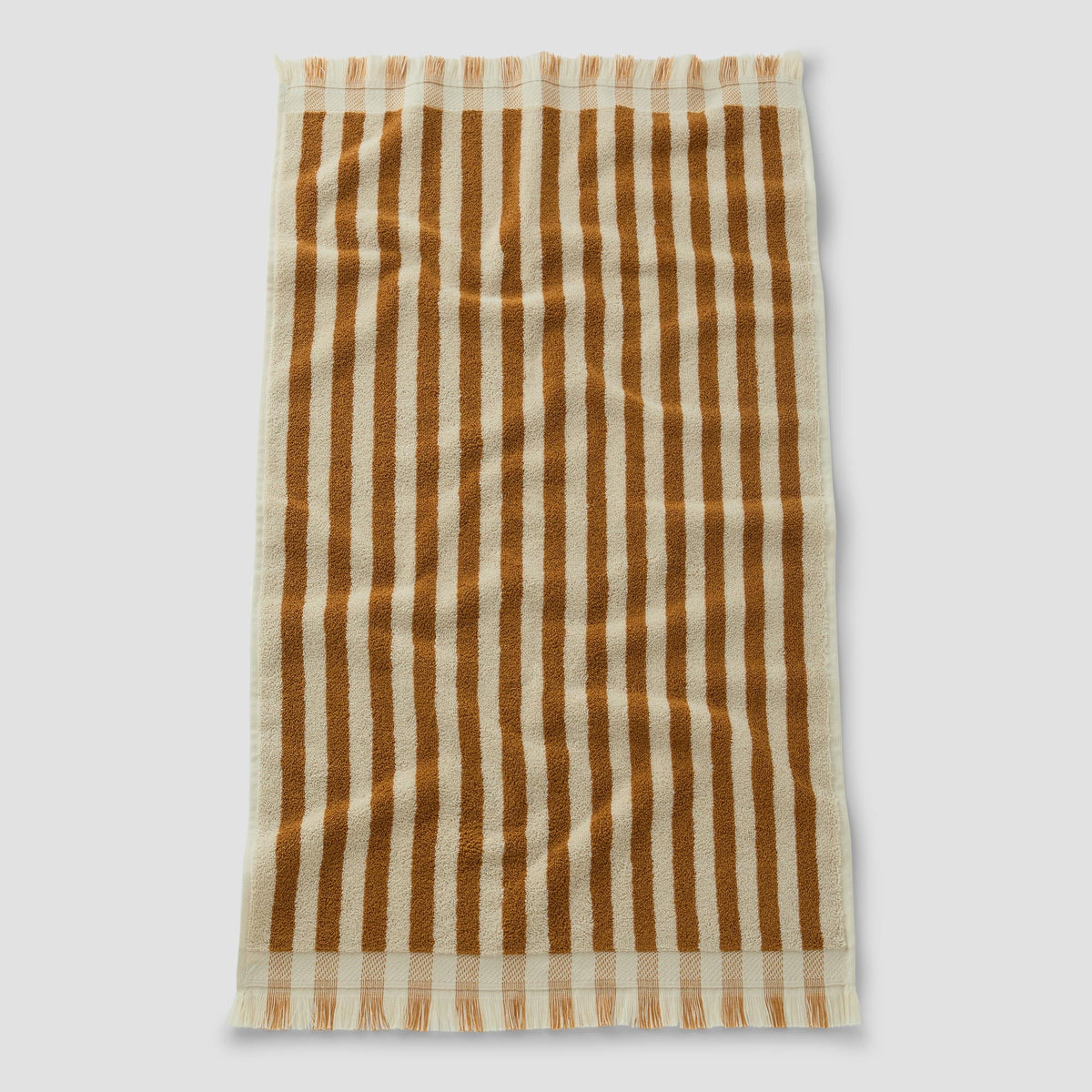Russet Yellow Pembroke Stripe Cotton Towels