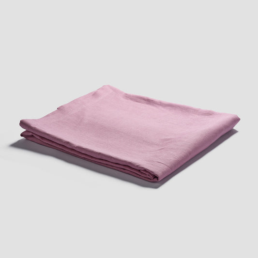 Raspberry 100% Linen Tablecloth