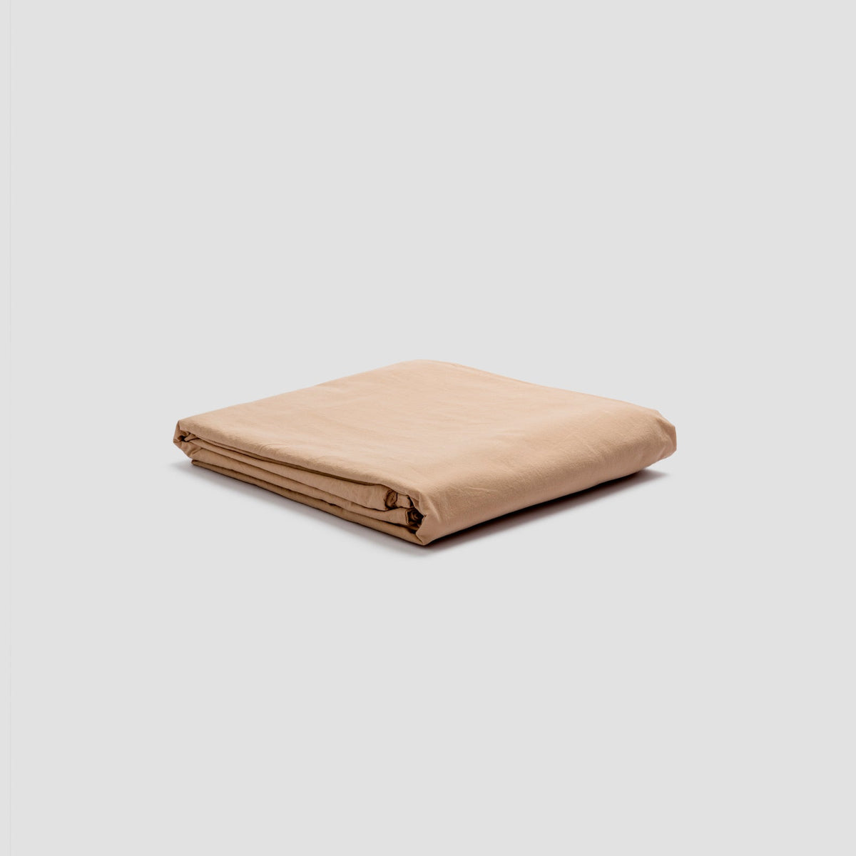 Cafe au Lait Washed Cotton Percale Duvet Cover